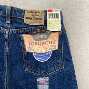 Vintage Jordache Jeans Youth Boys 18 Relaxed Fit Straight Leg Blue Denim Western